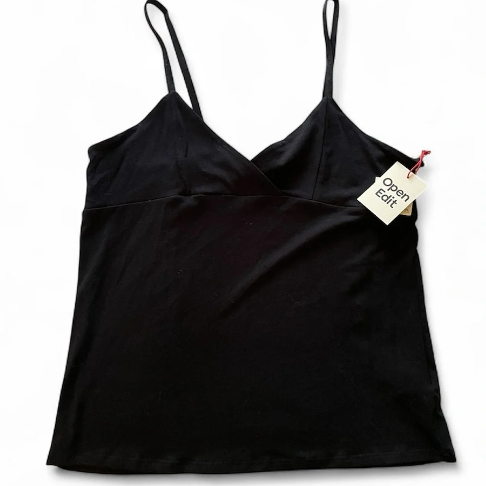 Open Edit black spaghetti‎ strap vneck tank - Picture 5 of 5